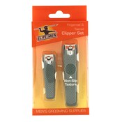 Wholesale - 2pc MEN'S NAIL CLIPPER SET W/SOFT TOUCH GRIP C/P 96, UPC: 769898052101